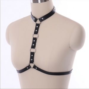 SOFT faux leather body harness